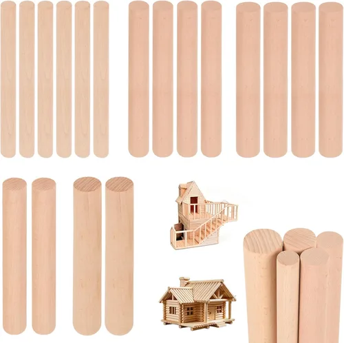 Vista 15 de Listones de madera para manualidades, múltiples artículos y múltiples opciones, tiras de madera sin terminar, madera precortada, para manualidades