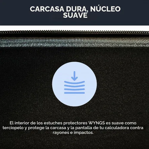 Vista 7 de Calculadora gráfica TI 84 Plus + funda protectora WYNGS color negro