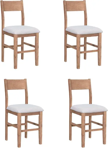 Vista 8 de Harper & Bright Designs Juego de mesa de comedor de 5 piezas con mesa de comedor rectangular y 4 sillas de comedor, juego de muebles de cocina