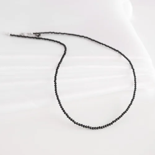 Vista 14 de Collar de cuentas de piedras preciosas de plata 1
