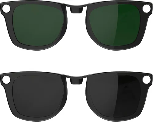 Vista 11 de HIBLOKS 2 clips polarizados para Ray-Ban Meta Wayfarer