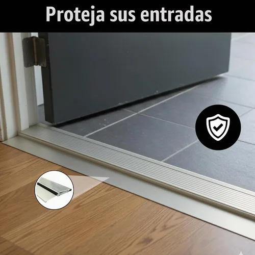 Vista 4 de KC Hardware - Umbral de puerta exterior de 5 5/16 pulgadas, para exteriores, resistente, ajustable, de aluminio, resistente a la intemperie, fácil