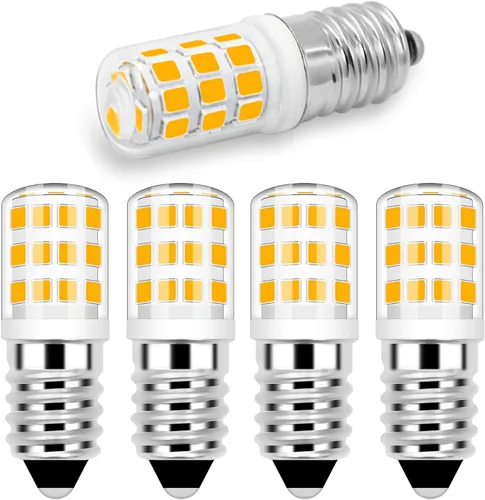 Vista 8 de ZHENMING Bombilla LED E14 2.5W regulable 3000K 30W equivalente halógeno Base europea, vidrio transparente, CA 110V-130V, 270LM, Candelabro, piezas