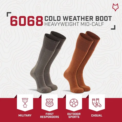 Vista 5 de Fox River - Calcetines térmicos de media pantorrilla para adultos con capacidad superior de absorción de humedad