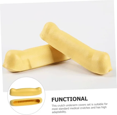 Vista 3 de EXCEART Almohadillas de muletas para axilas, 2 unidades, protector de axilas para muletas, material antideslizante reemplazable, fácil de limpiar