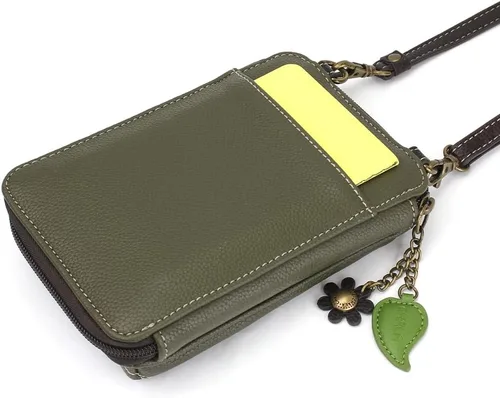Vista 7 de CHALA Cartera cruzada para teléfono celular, bolso de mano multicolor de piel sintética para mujer con correa ajustable
