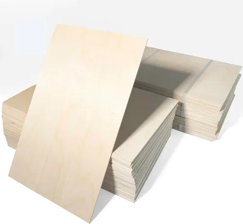 Vista 12 de Paquete de 10 Madera contrachapada de abedul báltico prémium de 0.236 in y 1/4 de pulgada, 12 x 19 pulgadas, lista para Glowforge, grado Paquete