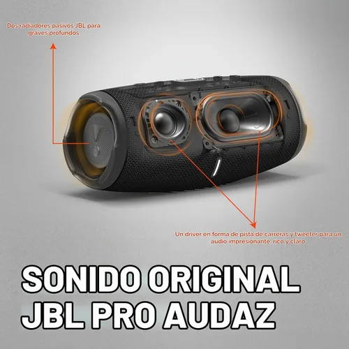 Vista 3 de JBL Charge 5 (Azul) + Paquete con funda protectora rígida divvi! (Negro)