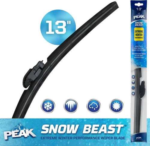 Vista 2 de PEAK Snow Beast Winter - Escobilla para limpiaparabrisas, 13 pulgadas