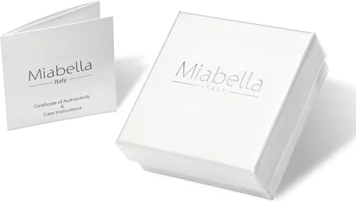 Vista 5 de Miabella Collar de cadena de eslabones de clip de plata de ley 925 maciza italiana de 0.098 in para mujeres y hombres, fabricado en Italia
