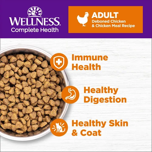 Vista 2 de Wellness, Comida Completa para Gatos, Saludable, Natural, Libre de Granos, Seca.