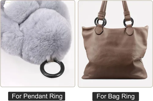 Vista 7 de uxcell Anillos redondos de resorte, hebilla de gatillo para bolsos, monederos, llavero