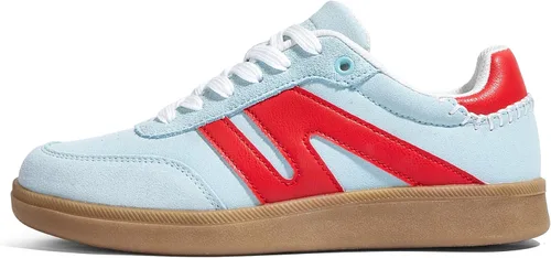 Vista 21 de LUCKY STEP Zapatillas de moda con suela de goma retro para mujer