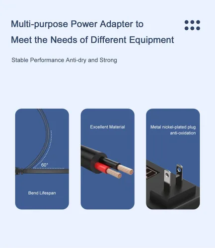 Vista 4 de Cable de cargador adaptador de corriente alterna de 9 V y 2 A CC para LeapPad 2, LeapPad 1 tabletas, LeapsterGS Explorer, Leapster Explorer