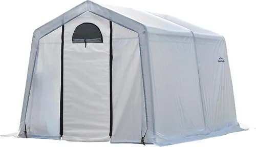 Vista 11 de ShelterLogic Invernadero GrowIT de 6' x 8' x 6.5' Estilo Techo a Dos Aguas Casa de Cultivo para Patio Trasero con Estantería Integrada, 6' x 8' x
