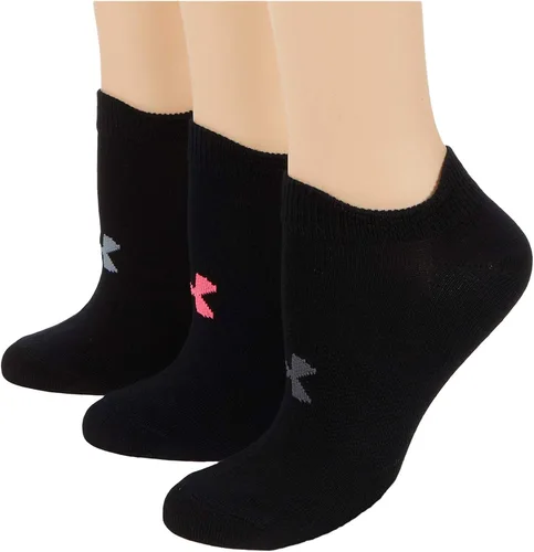 Vista 12 de Under Armour womens Essential 2.0 Lightweight No Show Socks, 6-pairs (002) Negro / Blanco