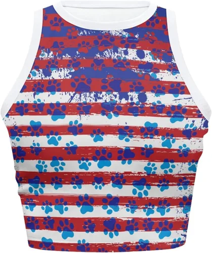 Vista 4 de YEXIATODO Camisetas sin mangas para mujer, camisetas cortas sin mangas para salir