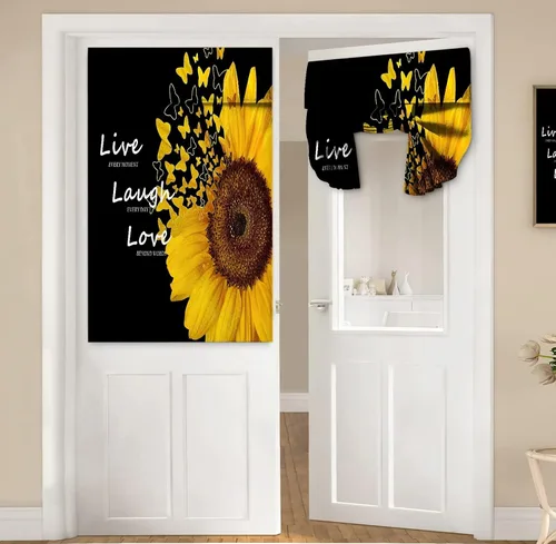 Vista 66 de Cortinas de puerta negras y rojas para ventanas de puerta, estampado de leopardo y cebra, cortinas de ventana para puerta de vidrio francesa