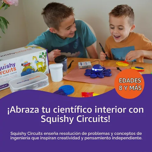 Vista 2 de Squishy Circuits Kit de lujo - Explora circuitos eléctricos con masa de juego - Kits de ciencia STEM para edades de 8 a 12 años - Diversión