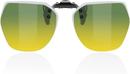 Vista 14 de Gafas de sol y gafas de sol de conducción nocturna con clip, reducción de deslumbramiento polarizado, visión de alta definición Azul