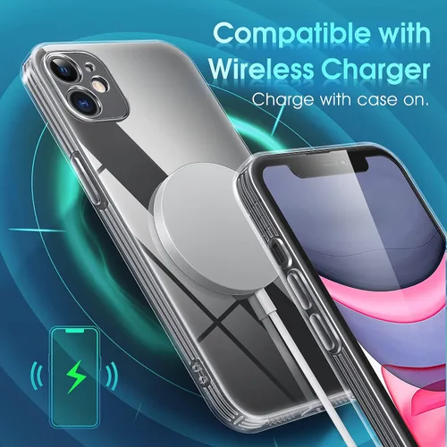 Vista 824 de Supdeal Funda cristalina transparente para iPhone 11, [No se amarillea] [Protección de la cámara] [Probado contra caídas de grado militar] Funda