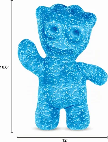 Vista 7 de iscream Sour Patch Kids - Mini almohada de personaje de caramelo en relieve de 8.5 x 6.25 pulgadas, color azul Officially Licensed, Small 8.5" x