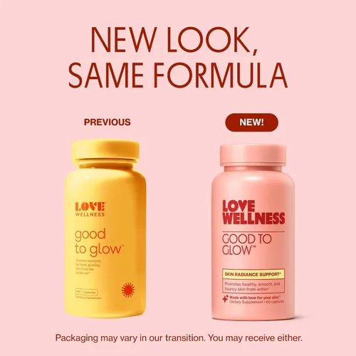Vista 2 de Love Wellness Bueno para brillar Suplemento de colágeno con biotina, vitamina C, E, Ashwagandha y zinc Promueve una piel suave, brillante