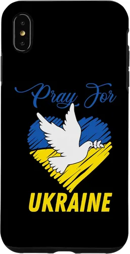 Vista 7 de Funda para iPhone 12 mini Pray for Ucrania, símbolo de la paz, bandera ucraniana, corazón