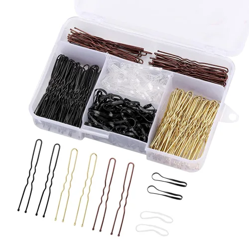 Vista 7 de 300 horquillas para el cabello, 2 pulgadas, color negro, para mujeres, mujeres, niñas, niños, agarre de pelo de onda invisible, pasador