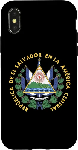 Vista 5 de Funda para iPhone 13 Pro Max con emblema nacional de escudo de armas de El Salvador