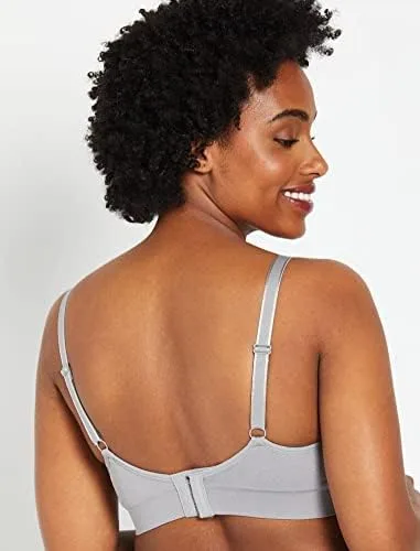 Vista 4 de Motherhood Maternity Brasier de lactancia sin costuras con clip para mujer, lavable a máquina, tallas S a 3X, disponibles en paquetes de 1 y 2