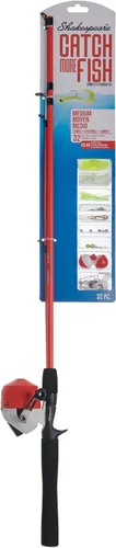 Vista 13 de Shakespeare Catch More Fish Combo de carrete y caña de pesca con kit Ladies