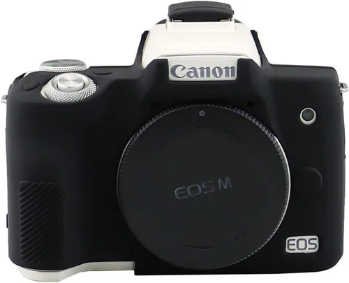 Vista 4 de Funda para Canon EOS M50/EOS M50 Mark II, funda protectora de silicona suave para Canon EOS M50/M50 Mark II Cuerpo de cámara digital (negro)