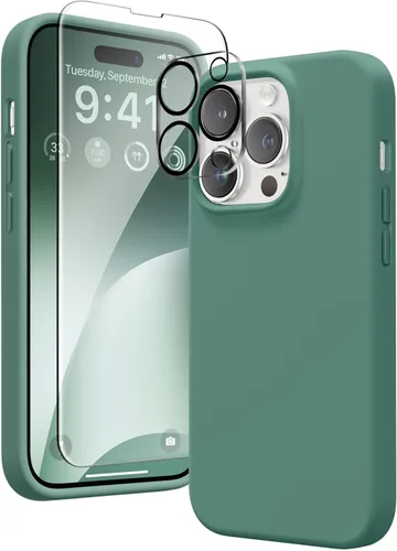 Vista 58 de GONEZ Funda magnética para iPhone 14, compatible con Magsafe, con protector de pantalla + protector de cámara, forro de microfibra antiarañazos