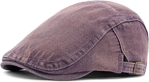 Vista 10 de Gorra de Newsboy para hombre, ajustable, plana, Ivy Gatsby, gorra de conducción de cabbie, transpirable, de algodón, gorra de golf