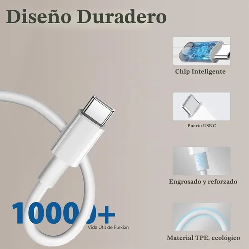 Vista 6 de [Certificado MFi de Apple] Cargador magnético sin llave de 10 pies