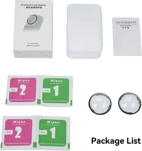 Vista 13 de UTEBIT X4 Premium Protectores de lente para Insta 360 X4, antiarañazos, dureza 9H 98% Transmittance High Transparency Tempered Glass Lens