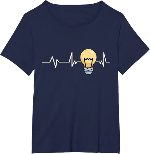 Vista 16 de Bombilla Heartbeat bombilla regalo bombilla bombilla camiseta Negro