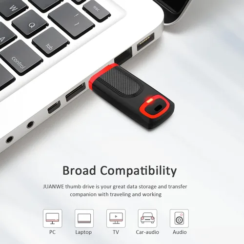 Vista 3 de JUANWE Unidad flash USB de 16 GB USB 3.0 de alta velocidad de hasta 80 MB/S, memoria portátil con indicador LED para PC, portátil, datos
