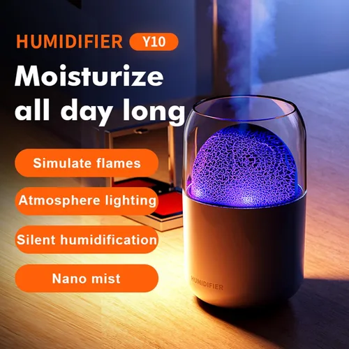 Vista 2 de Mini humidificador portátil, humidificador pequeño de niebla fría, humidificador de escritorio personal USB para dormitorio de bebé, viajes