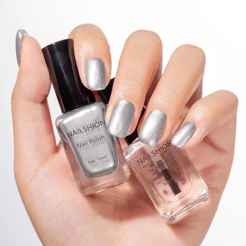 Vista 18 de Capa base y capa superior, esmalte de uñas regular transparente, rico en calcio VE secado rápido al aire fortalecimiento de uñas, sin gel, 2 piezas