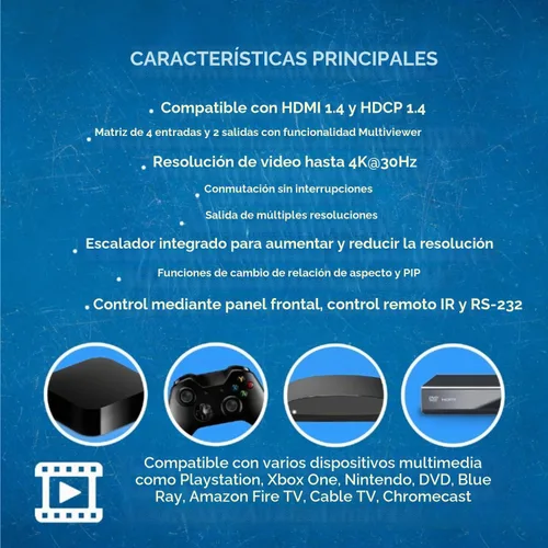 Vista 10 de OREI Interruptor HDMI 2.1 de 2 puertos 8K, 8K a 60Hz, 4K a 120Hz Negro azabache