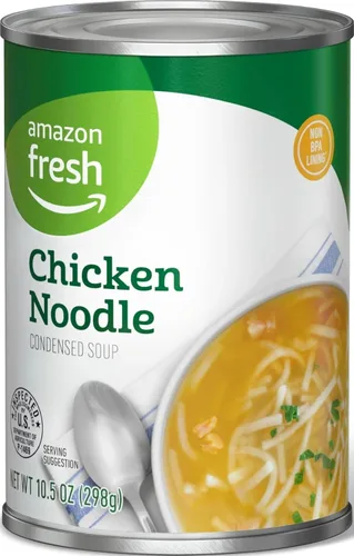 Vista 6 de Amazon Fresh, Sopa condensada de crema de pollo, 10.5 onzas (anteriormente Happy Belly, el empaque puede variar)