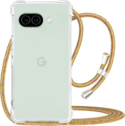 Vista 27 de Funda para teléfono Google Pixel 7 Pro, transparente, ajustable, con cordón para el cuello, para mujeres, niñas, TPU suave, delgada, a prueba