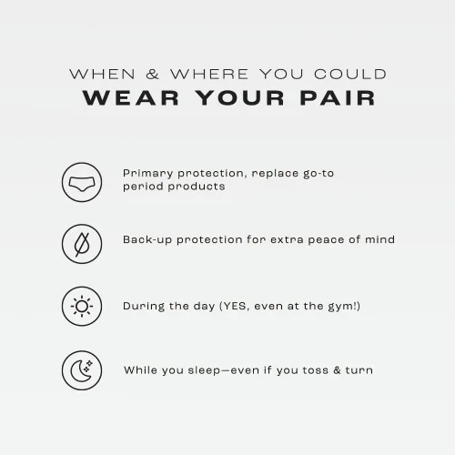 Vista 7 de Bambody Absorbent Panties, Period Underwear for Women and Teens - Leakproof, Soft, Breathable, Comfortable