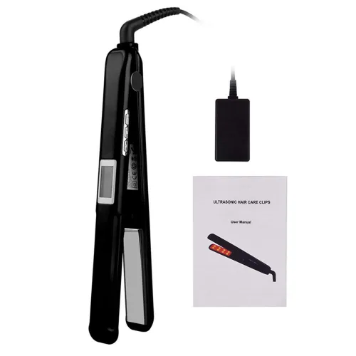Vista 7 de Plancha ultrasónica para el cuidado del cabello por infrarrojos con innovadora tecnología de tratamiento de cabello infrarrojo, alisador profesional