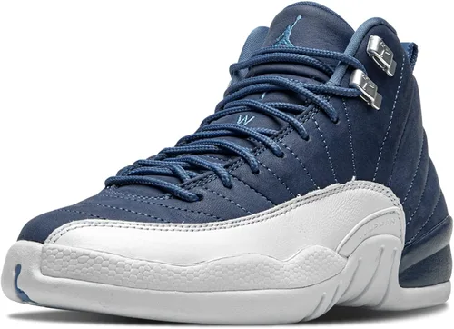 Vista 4 de Jordan Zapatos Para Niños Nike Air 12 Retro Stone Azul DB5595-404