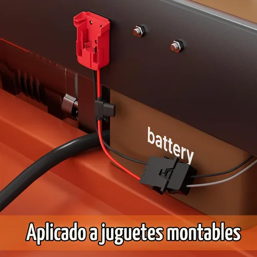Vista 4 de RVBOATPAT Adaptador de batería de 18 V para convertidor de corriente con conector de arnés de cable de 12 AWG compatible con ruedas eléctricas de 12