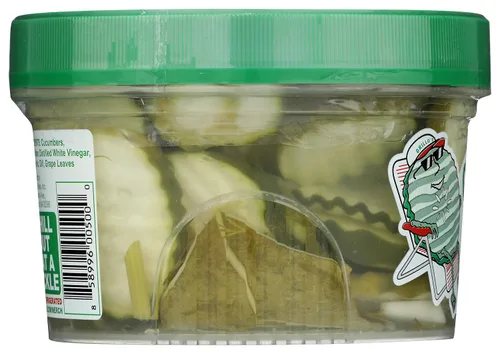 Vista 6 de Grillo's Pickles Rodajas de Pepinillos Eneldo Clásico, 16oz