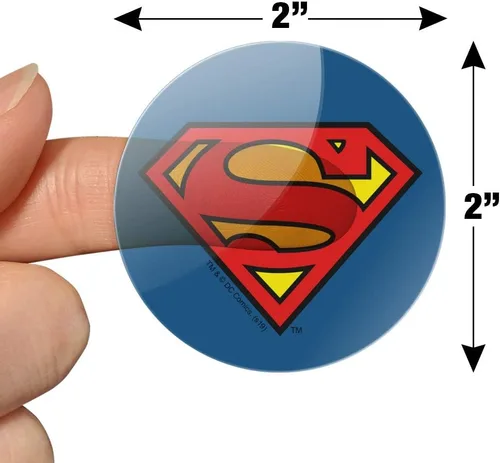 Vista 6 de Superman Classic S Shield Logo Planificador Calendario Scrapbooking Artesanía Pegatinas